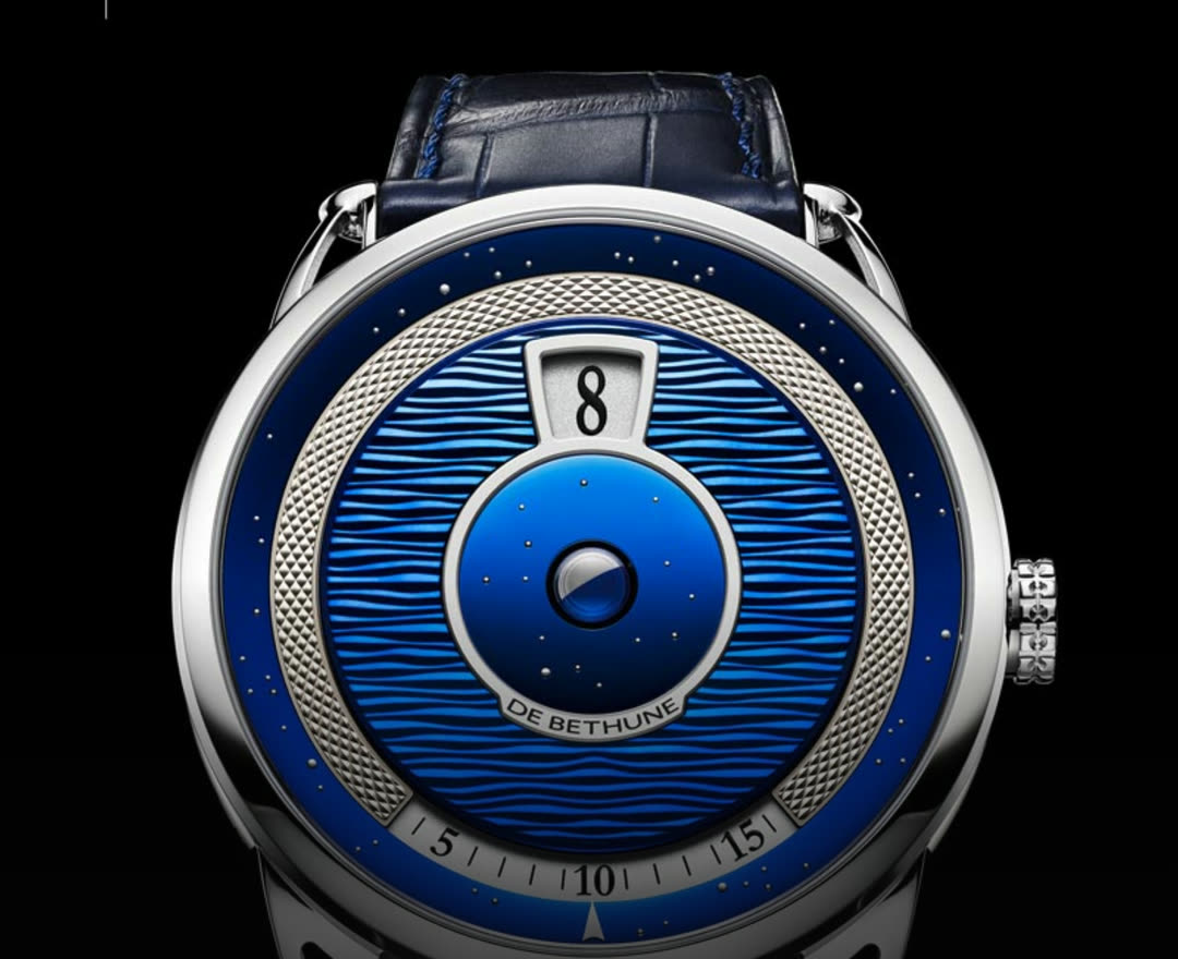 De Bethune DB25 Digitale with blued titanium dial and jumping hours