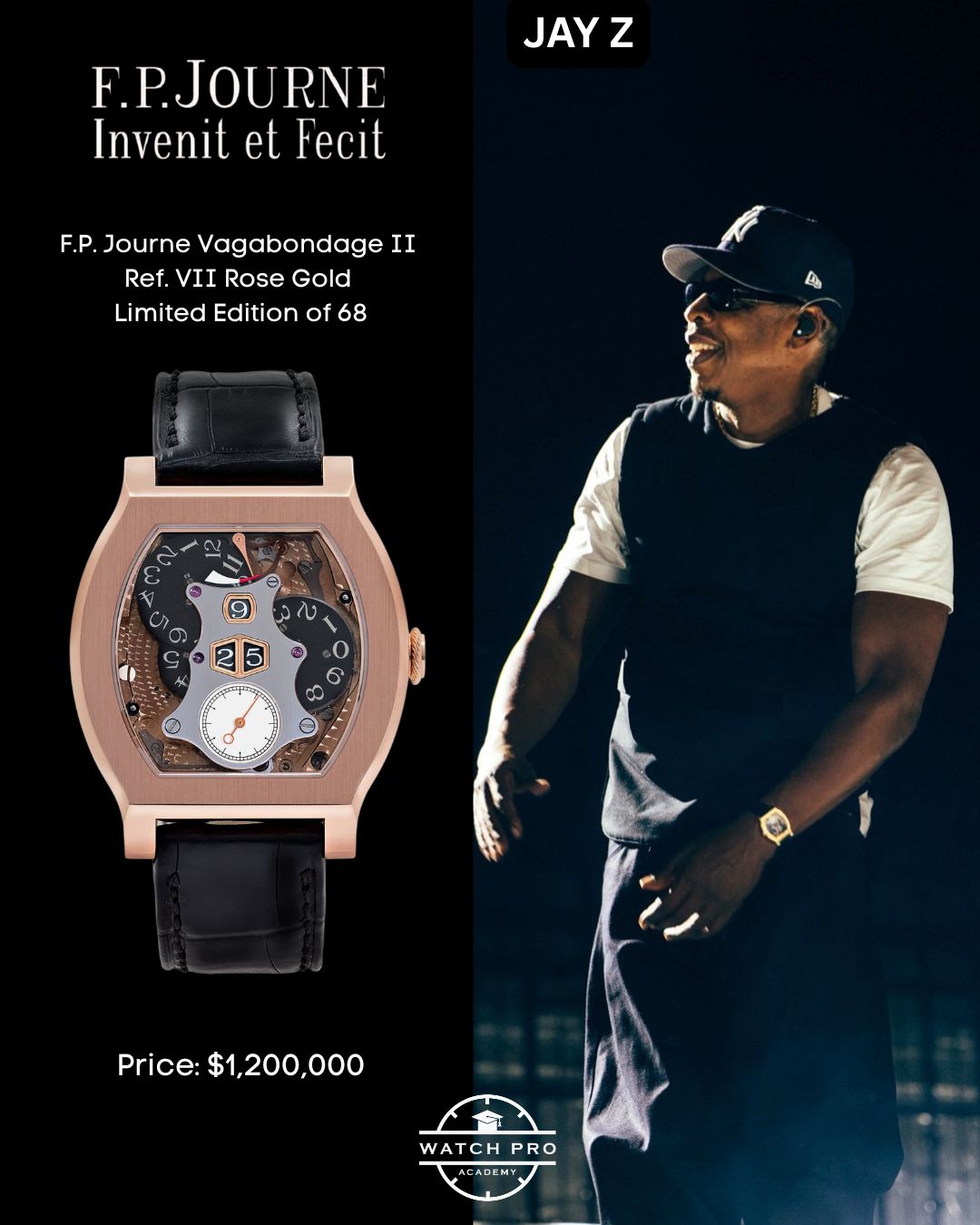 F.P. Journe Vagabondage II Ref. VII rose gold, limited edition of 68, valued around 1,200,000 USD
