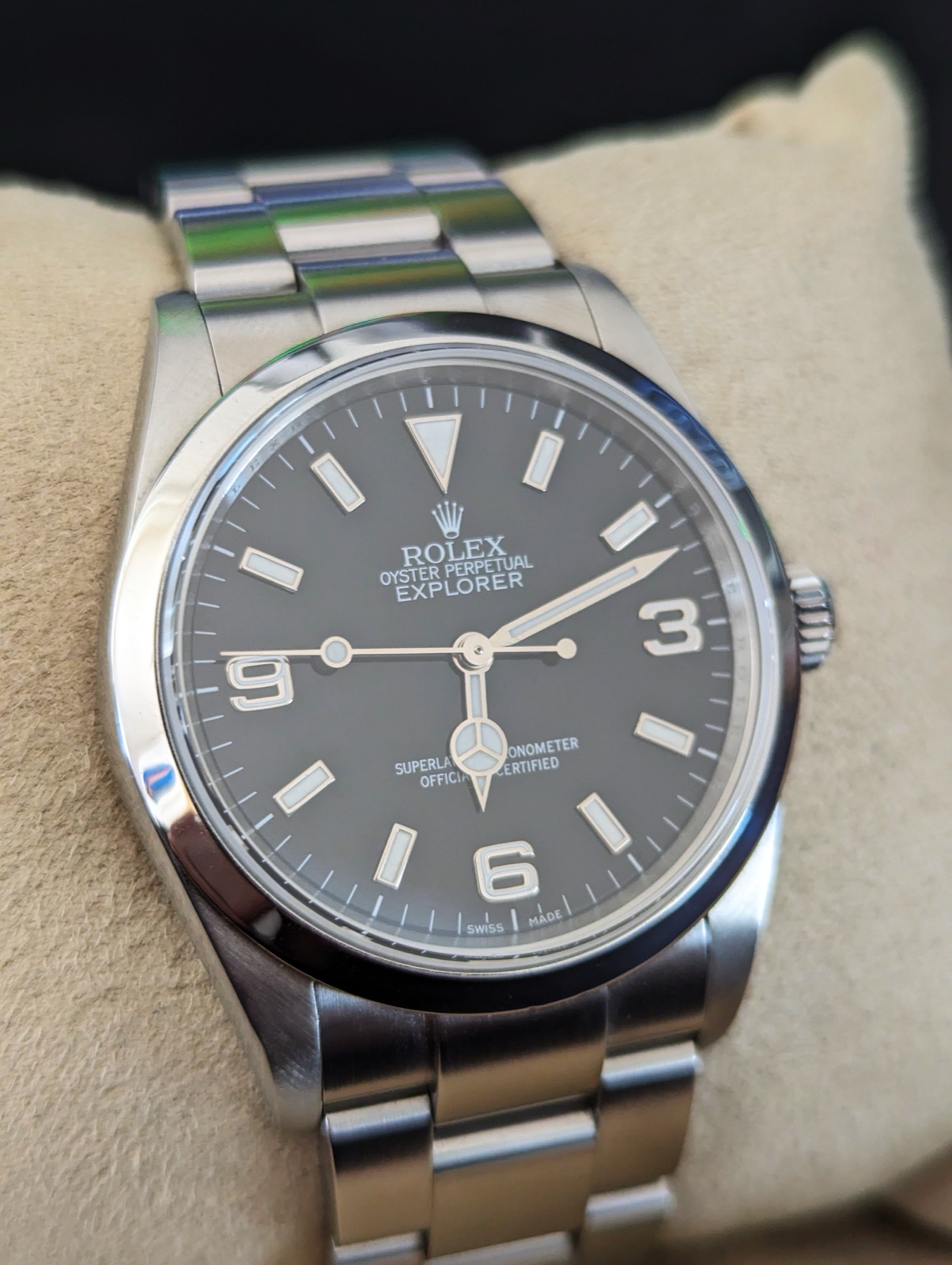 Real Rolex Explorer 114270 with automatic calibre 3130